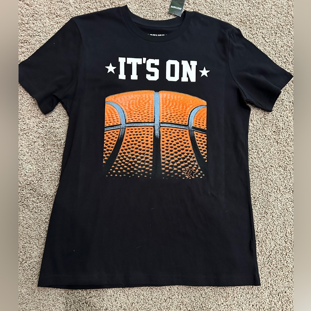 Boys Basketball screen print T-shirt blank xxl